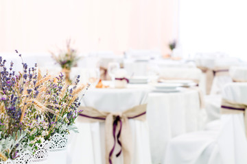 wild flowers for decoration - wedding place