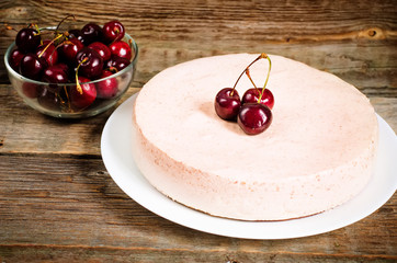 chocolate-cherry cheesecake