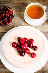 chocolate-cherry cheesecake