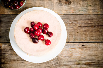 chocolate-cherry cheesecake