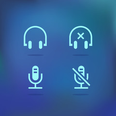 Sound icon set