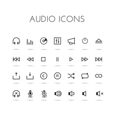 Sound icon set