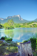 Fototapeta premium reflets du granier sur le lac