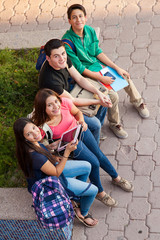 High school friends hanging out