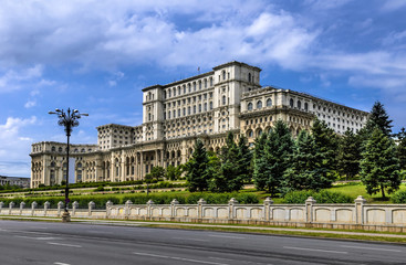 Fototapeta na wymiar Bucharest, Palace of Parliament, Romania