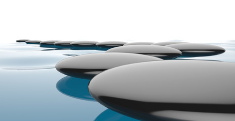 stones in a water