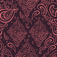 Seamless Paisley background.