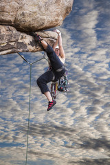 Climber on the edge.