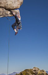 Climber on the edge.