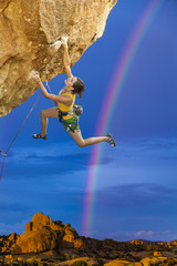 Climber on the edge.