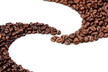 Coffee beans oval