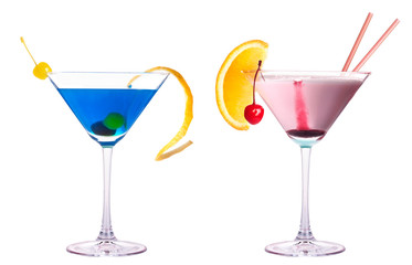 alcoholic exotic cocktail isolated