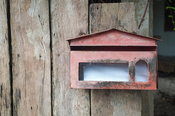 old red mailbox