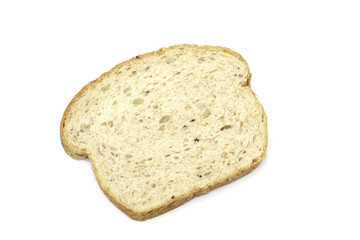 Sliced bread isolated on white background