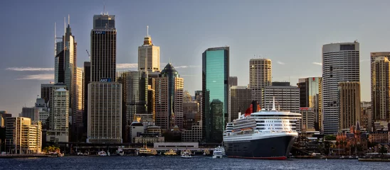 Poster Cruise ship in Circular Quay, Sydney © pominoz1966