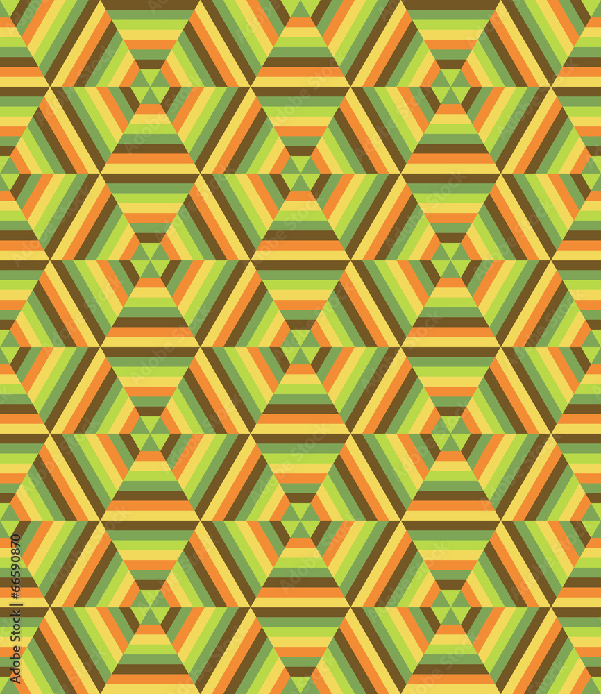 Poster seamless hexagonal pattern