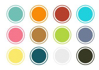 Round buttons set
