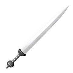 3d illustration of a sword