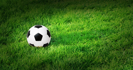 Fototapeta premium Fussball im Fokus