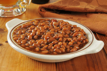 Baked beans and beer