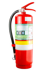 Chemical fire extinguisher isolated, with clipping path