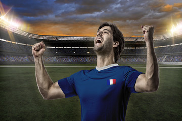 Fototapeta na wymiar French soccer player