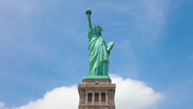 Statue of Liberty time lapse