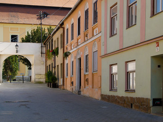 The old Jewish part of the city Boskovice.