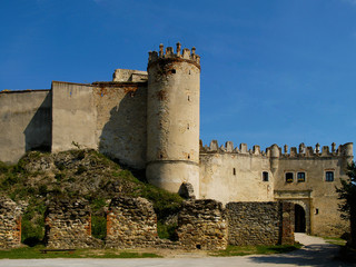 Fototapeta na wymiar The ruins of the castle Boskovice.