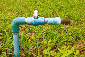 old and rusty faucet
