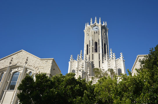 The Clock Tower Building Of Auckland University