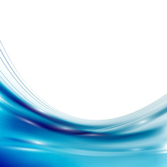 Modern blue energy wave abstract background
