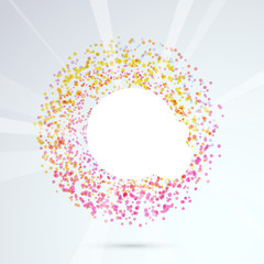 Particle bright circle design element