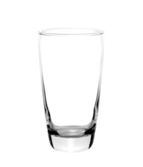 glass empty on white background