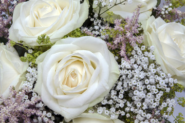 white roses