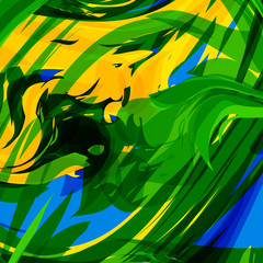 Fototapeta na wymiar Abstract Ink Banner, easy all editable or remove