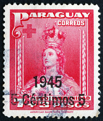 Postage stamp Paraguay 1945 Our Lady of Asuncion