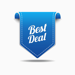 Best Deal Blue Label Icon Vector Design