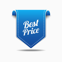 Best Price Blue Label Icon Vector Design