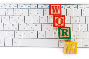 word work on keyboard