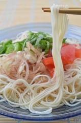 夏野菜の素麺