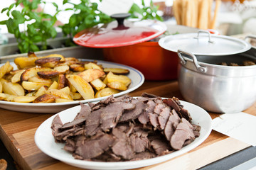 Meat and french fries