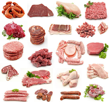 Collage de carnes