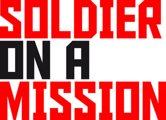 Soldier on a Mission Cool logo Design