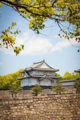 Fototapeta na wymiar Osaka castle turret, the north turret castle,Japan. MAY 17,2014