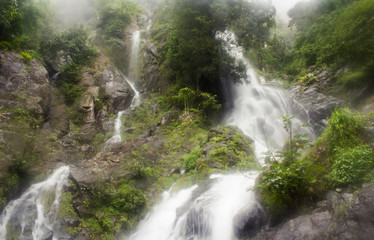 Waterfall in deep forest, national park, Saraburi, Thailand