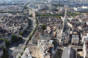 France / Nantes vu de la Tour de Bretagne 