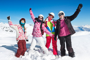vacances ski neige en famille