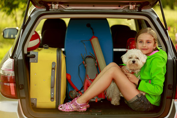 Summer holiday, Travel - girl ready for the vacation