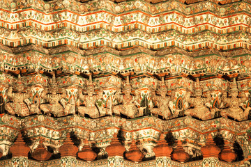 Garuda Pattern at the ancient Temple